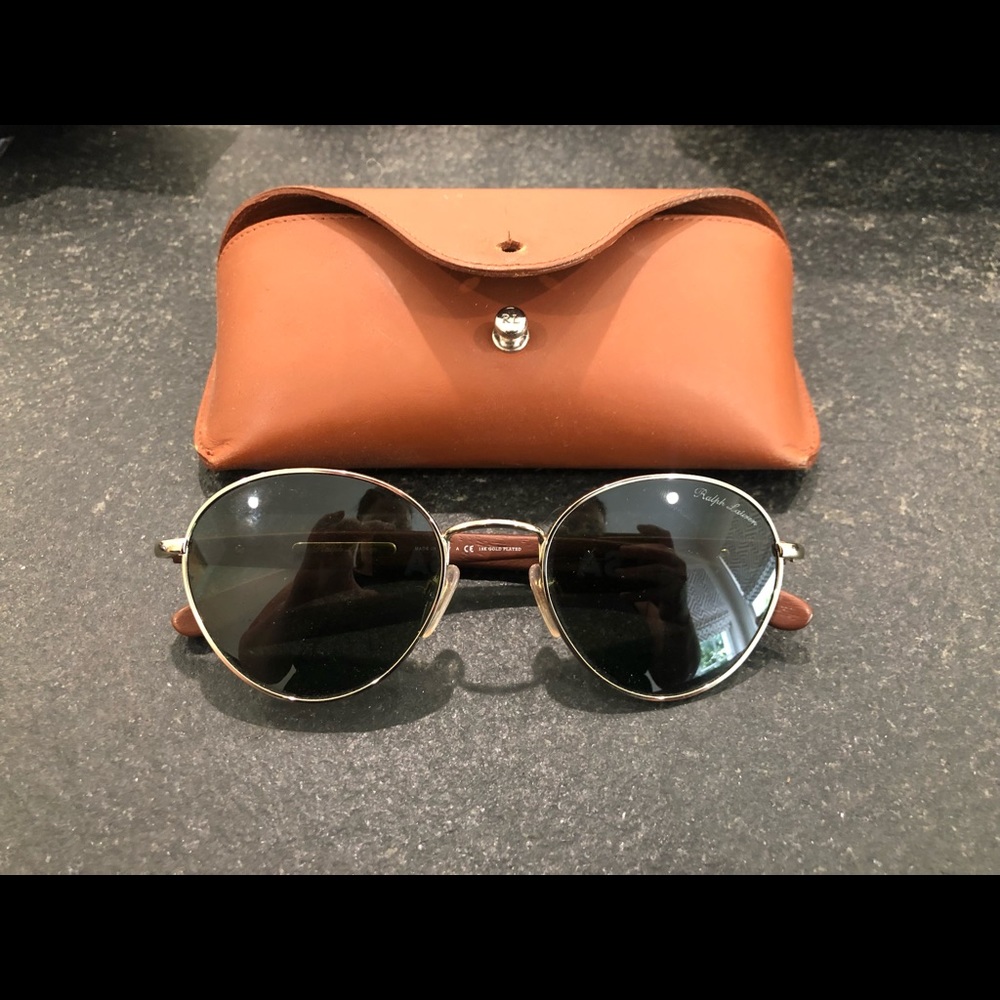 Ralph Lauren sunglasses with wooden frames
